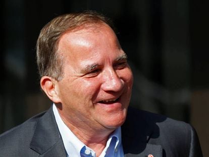 El primer ministro sueco y candidato socialdemócrata, Stefan Löfven.