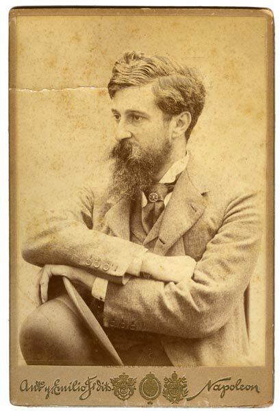 Retrato del pintor Santiago Rusiñol en 1890. AFB.