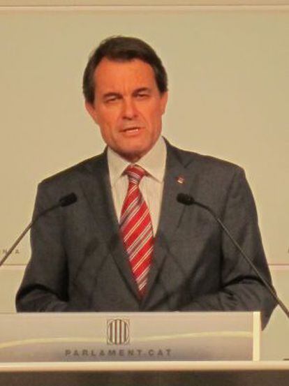 Artur Mas, presidente de la Generalitat.