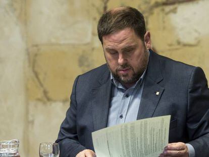 El vicepresidente Oriol Junqueras.