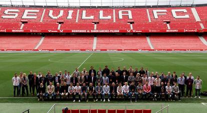 Participantes  del séptimo Encuentro de Canteras organizado por LaLiga en Sevilla el pasado mayo.