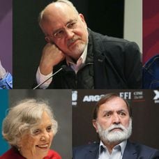 Algunos de los intelectuales mencionados por López Obrador en su conferencia matutina del 26 de abril de 2021.