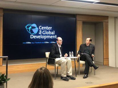 Michael Kremer, en un momento de su intervención.