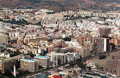 Vista aérea de Marbella.