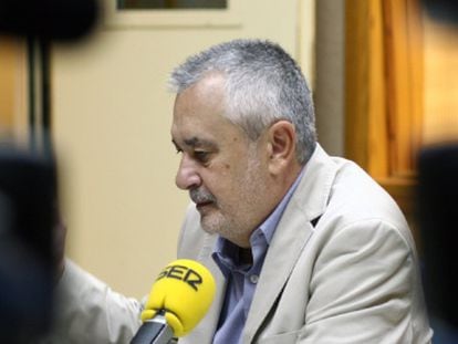 José Antonio Griñán ayer en una entrevista en Cadena Ser. 