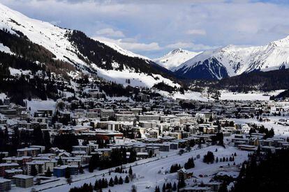 El bucólico entorno del Foro Económico Mundial de Davos.