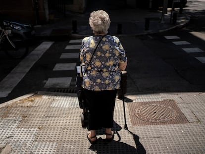 Una mujer en Madrid, en una imagen de archivo.