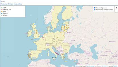 Centro Común de Investigación ha diseñado la plataforma Urban Data Platform, para proporcionar de manera precisa y actualizada datos sobre el estado de las ciudades y áreas urbanas en Europa. En este mapa se mide la adaptación al cambio climático y la prevención de riesgos, una de las muchas variables que estudia el centro. |