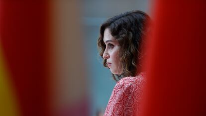 La presidenta de la Comunidad de Madrid, Isabel Díaz Ayuso, el 13 de junio.