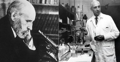 Santiago Ramón y Cajal y Severo Ochoa.