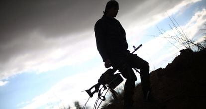 Un combatiente de Jeish al Islama a las afueras de Damasco.