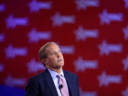 El fiscal de Texas, Ken Paxton, en una conferencia de políticos republicanos organizada en Dallas, en agosto de 2022.
