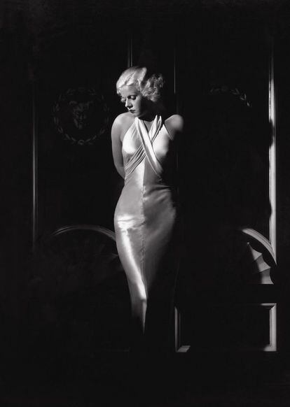 Por su lente pasaron los actores y actrices del momento. En la fotografía, Jean Harlow.