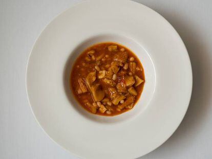 Plato de callos de Javier Muñoz Calero.