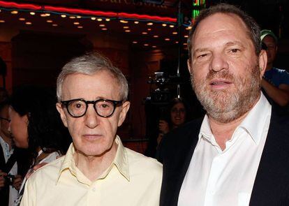 Woody Allen con Harvey Weinstein.