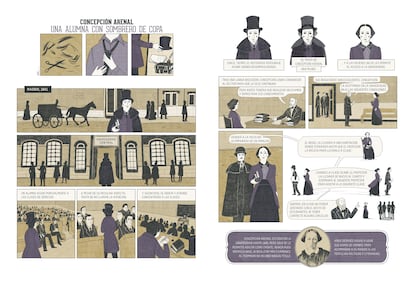 El relato titulado 'Una alumna con sombrero de copa', de Olalla Ruiz, sobre la vida de Concepción Arenal, publicado en eme21magazine.