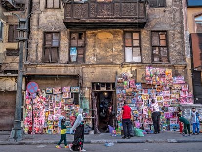 Tienda de juguetes en la capital egipcia de El Cairo.