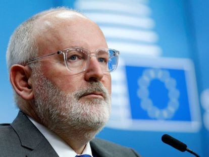 El vicepresidente de la Comisión Europea, Frans Timmermans.