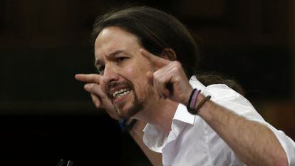 El l&iacute;der de Podemos, Pablo Iglesias