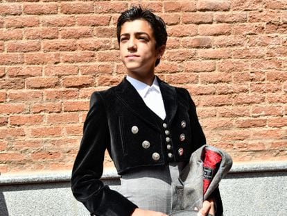 Marco Pérez, en el patio de cuadrillas de Las Ventas el pasado 15 de mayo.