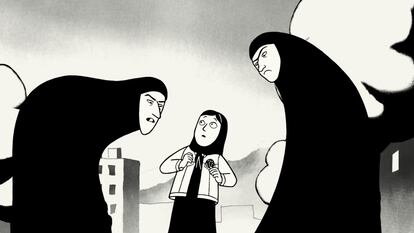 Un fotograma de la película 'Persépolis', dirigida por Marjane Satrapi y Vincent Paronnaud.