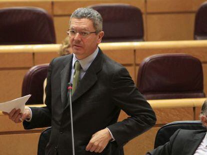 Gallard&oacute;n y Montoro, ayer en el Senado.