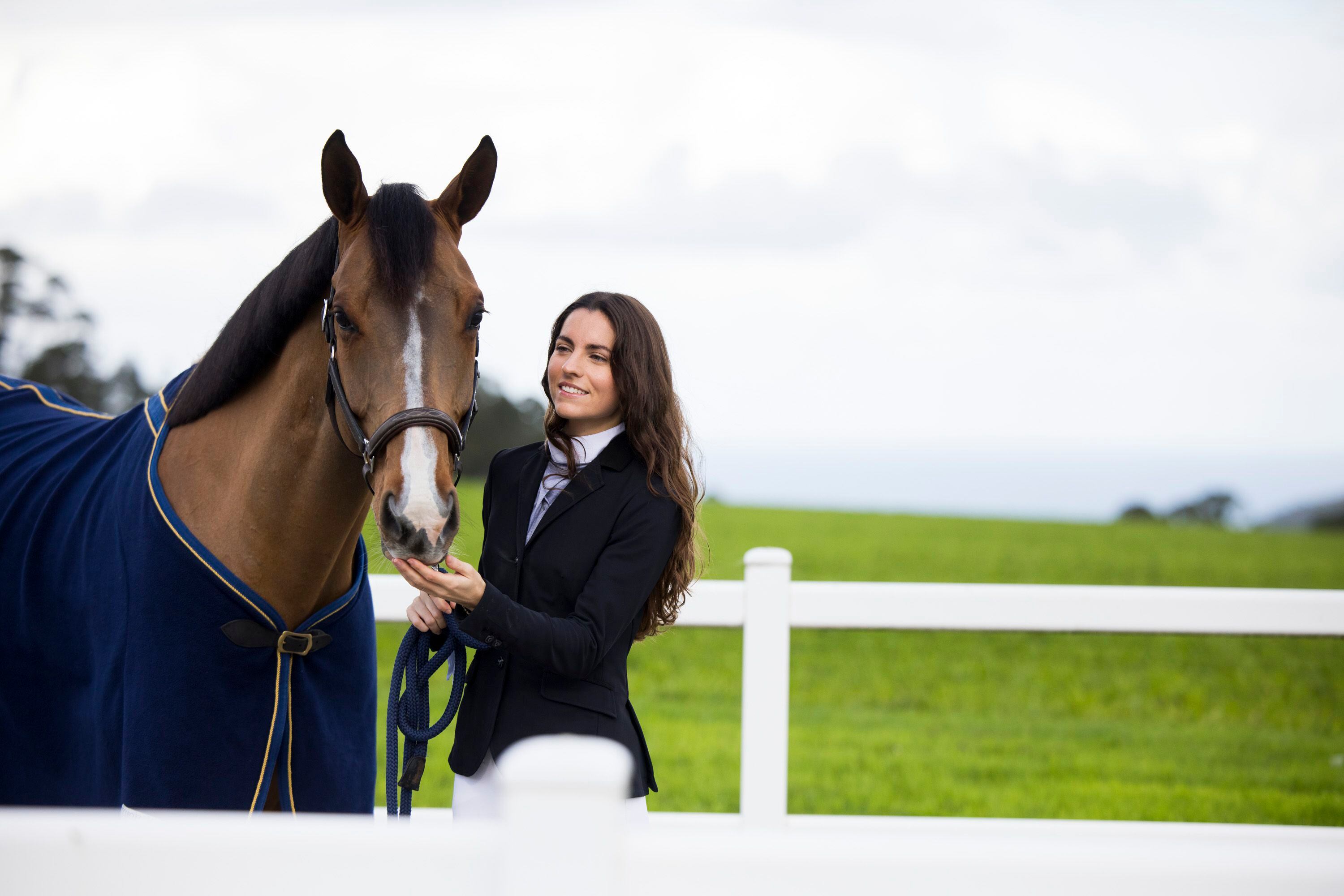 Riva valora mucho la conexión que tiene con los caballos: 