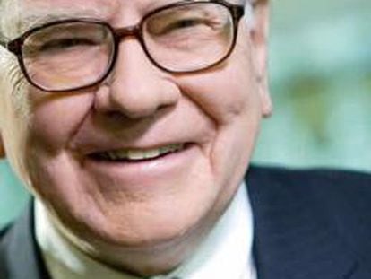 Retrato de Warren Buffett.