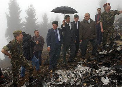 Federico Trillo, ex ministro de Defensa, el 27 de mayo de 2003 en Trabzon (Turquía), donde se produjo el accidente.