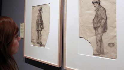 "Hombre con las manos en los bolsillos", obra que se puede ver en la exposición que inaugura el Museo Picasso de Barcelona.