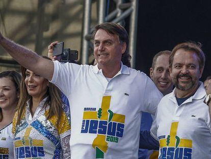 Bolsonaro, en la Marcha para Jesús en São Paulo.