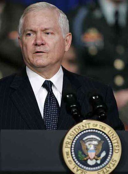 Robert Gates, durante una conferencia de prensa en el Pentágono.
