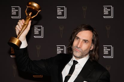 El ganador del Premio Booker, Paul Lynch, el domingo en Londres.