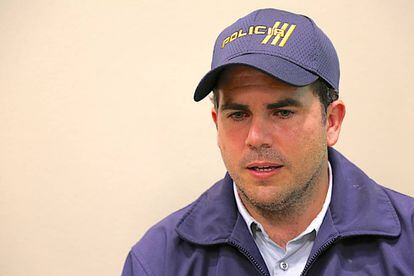 El gobernador Ricardo Rosselló el domingo en San Juan.