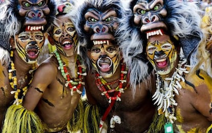 Una comparsa del carnaval de Barranquilla, en Colombia.