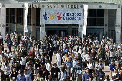 Conferencia mundial contra el sida celebrada el año pasado en Barcelona.