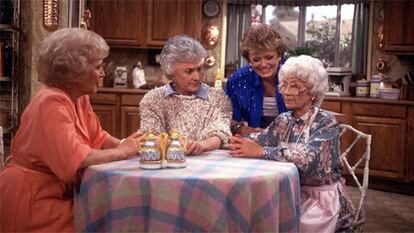 Las cuatro protagonistas de 'Las chicas de oro' en 198. De izquierda a derecha, Betty White, Bea Arthur, Rue McClanahan y Estelle Getty.