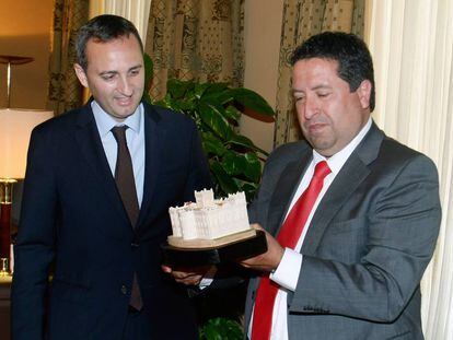 Los presidentes de las diputaciones de Alicante y Castell&oacute;n, los populares C&eacute;sar S&aacute;nchez y Javier Moliner.