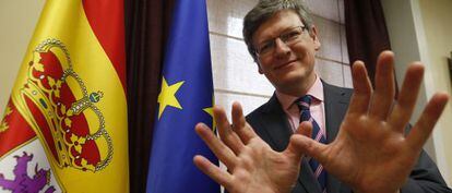 El comisario de Empleo de la UE, László Andor, en Madrid.