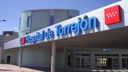 Entrada al Hospital de Torrejón.