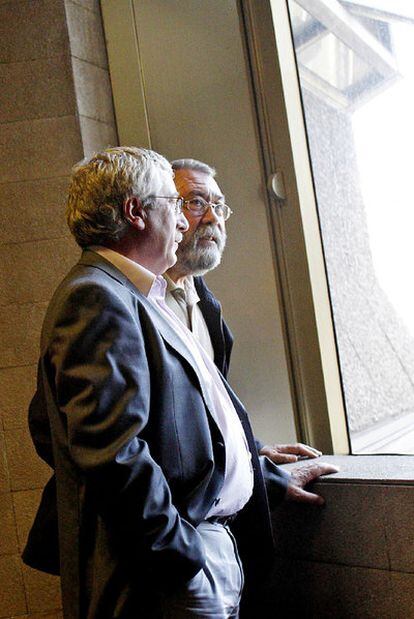 Ignacio Fernández Toxo (CC OO) y Cándido Méndez (UGT).