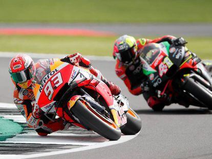 Márquez, en el circuito de Silverstone. 