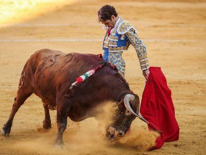 José Tomás, en su última corrido de toros en la plaza de Granada, en 2019.