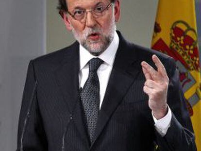El presidente del Gobierno, Mariano Rajoy, durante su intervenci&oacute;n en la clausura de una jornada europea.