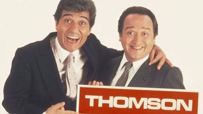 Anuncio de los televisores Thomson, con Andrés Pajares y Fernando Esteso, en 1984.