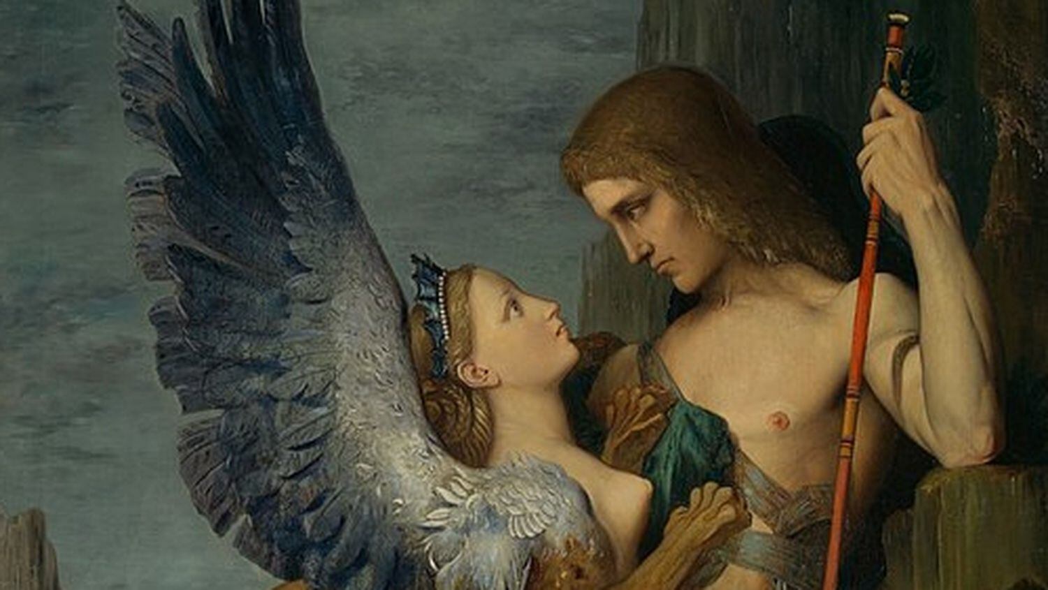 'Edipo y la esfinge', obra de Gustave Moreau.