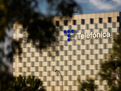 Sede de Telefónica, en El Barrio de las Tablas de Madrid.