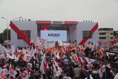 La candidata Keiko Fujimori cerrará la campaña este viernes 4 de junio.