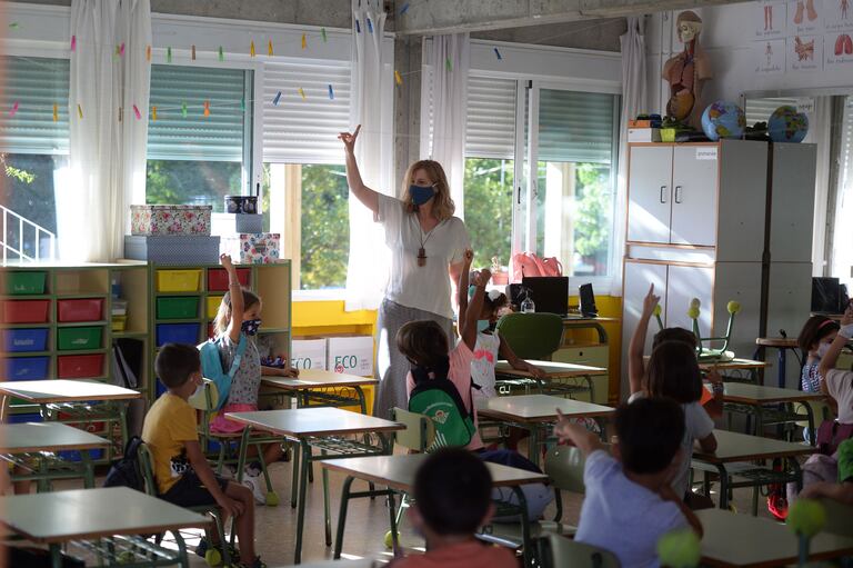 Un colegio de Mairena del Aljarafe (Sevilla), este 10 de septiembre.
