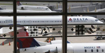 Terminal de Delta Air Lines en el aeropuerto de Washington